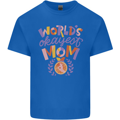 Worlds Okayest Mom Mothers Day Mummy Mens Light Cotton T-Shirt