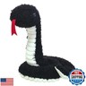 Doindute Black Plush Snake Stuffed Animal Toy, Soft Cuddly Plushie Hugger Toy for Boys and Girls, Gifts for Kids or Girlfriend, 17 Inches