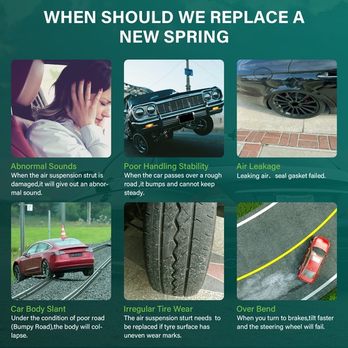 Rear Pair Air Suspension Spring Bags For BMW X5 F15 2014-2018 X6 F16 2015-2019