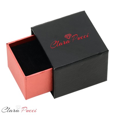 Pre-owned Pucci 2.2ct Princess Cut Halo Stud Solitaire Earrings Solid 14k Rose Gold Screw Back In D