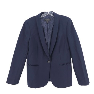 J CREW Parke Blazer Wool Blend Stretch Navy Blue Style G7726 Size 10