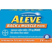 Aleve Back & Muscle Pain Reliever/Fever Reducer Naproxen ...