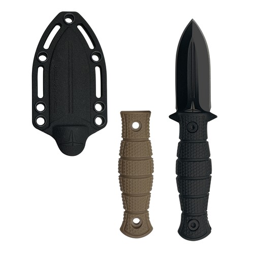 TAKUMITAK 6.5" Full Tang Tactical EDC Fixed Blade Knives w/ MOLLE Webbing Clip