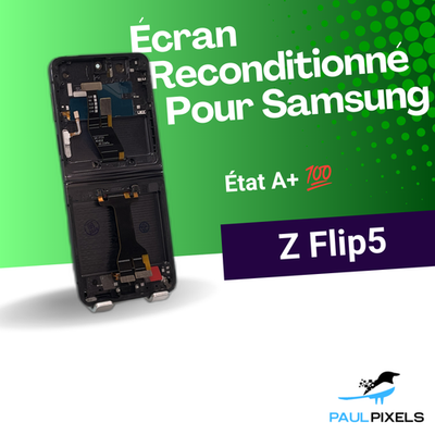 Écran Display OLED Remplacement Pour Samsung Galaxy Z Flip5 Reconditionné ✅