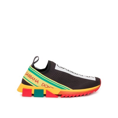 Pre-owned Dolce & Gabbana Logo Sorrento Sneakers 42 It In Black