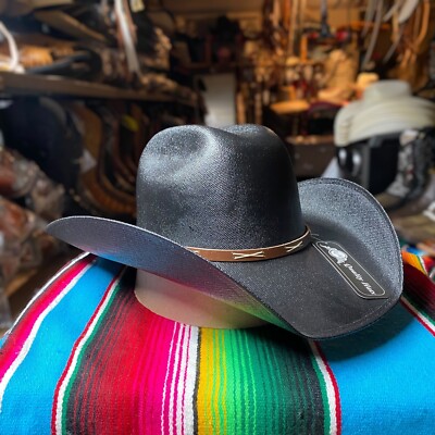 Men s Black Cowboy Hat. Western Rodeo Hat. Sombrero Vaquero Negro. Ranch Hat.