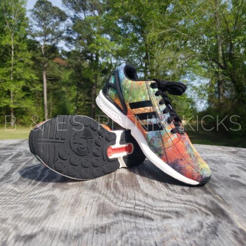 Adidas ZX Flux 'Rainbow Abstract' Running Sneakers || Men's Adidas ZX Flux 'Rainbow Abstract' Running Sneakers || Men's