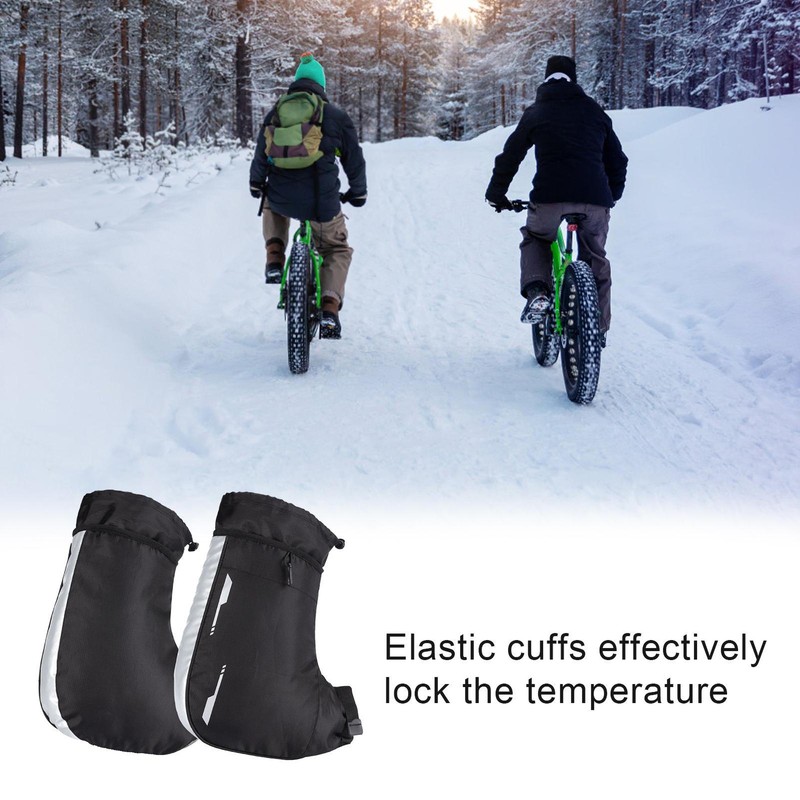 Mountain Bike Winter Warm Gloves Mitts Windproof Bike Handlebar Mittens Cycling