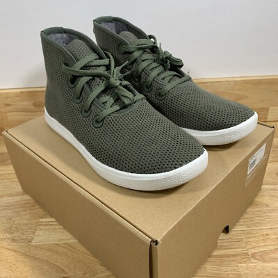 Allbirds Tree Toppers Kauri Fiddle High Top Sneakers  Men s Size 8 Leaf Green