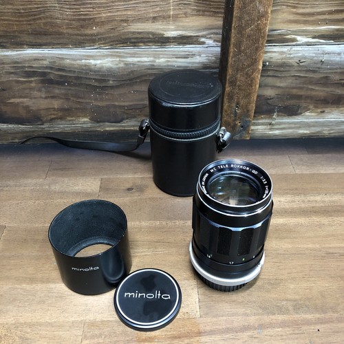 Vtg MINOLTA MC TELE ROKKOR-QD 135mm 1:3.5 Japan Camera Lens