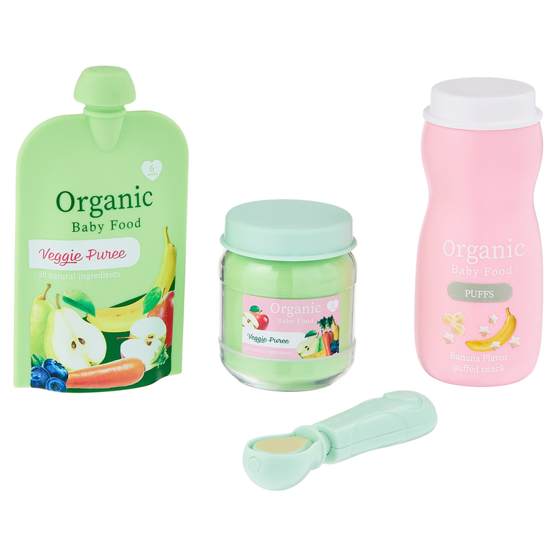 Feeding Time Doll Play Set, 4 Pieces