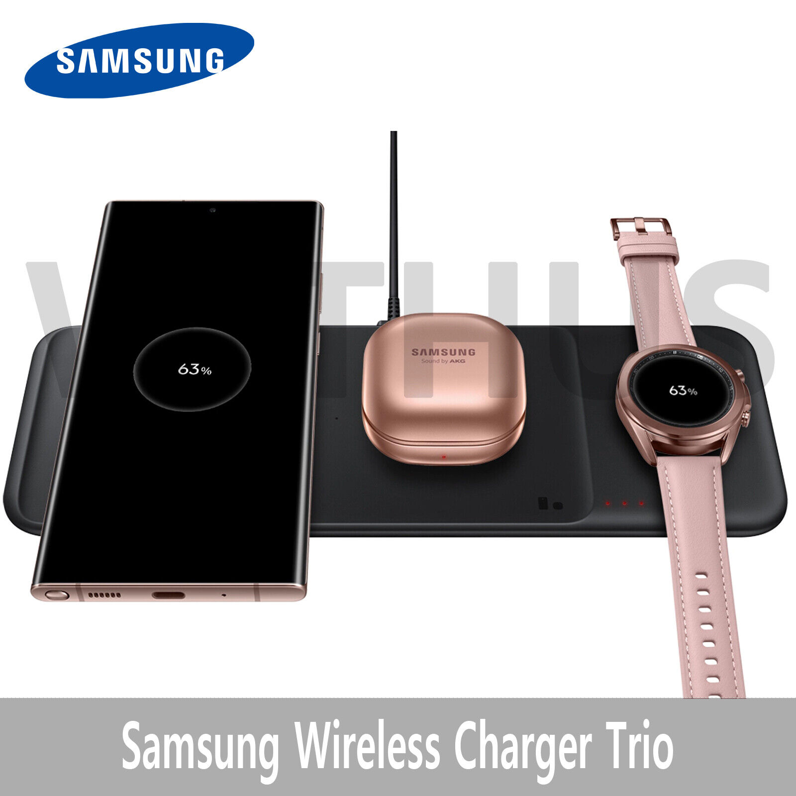 SAMSUNG Wireless Charger Trio Pad EP-P6300 for Galaxy Phone/ Buds/Watch | eBay SAMSUNG Wireless Charger Trio Pad EP-P6300 for Galaxy Phone/ Buds/Watch | eBay