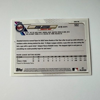 2021 Topps Baseball Series 2 #552 Ryan Jeffers RC
