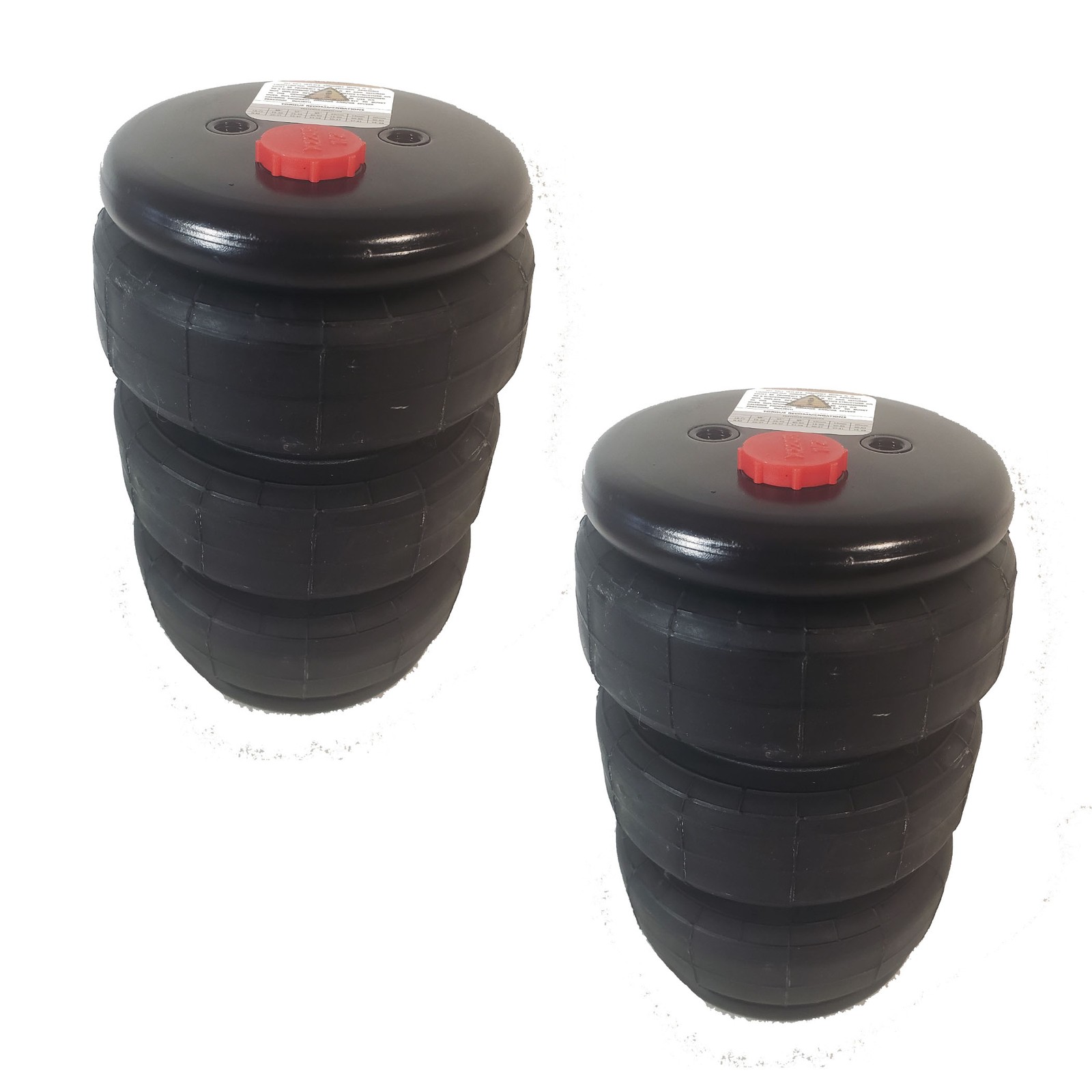 ** PAIR ** Air Suspension Air Bags Air Springs #2400 Triple Bellow 5