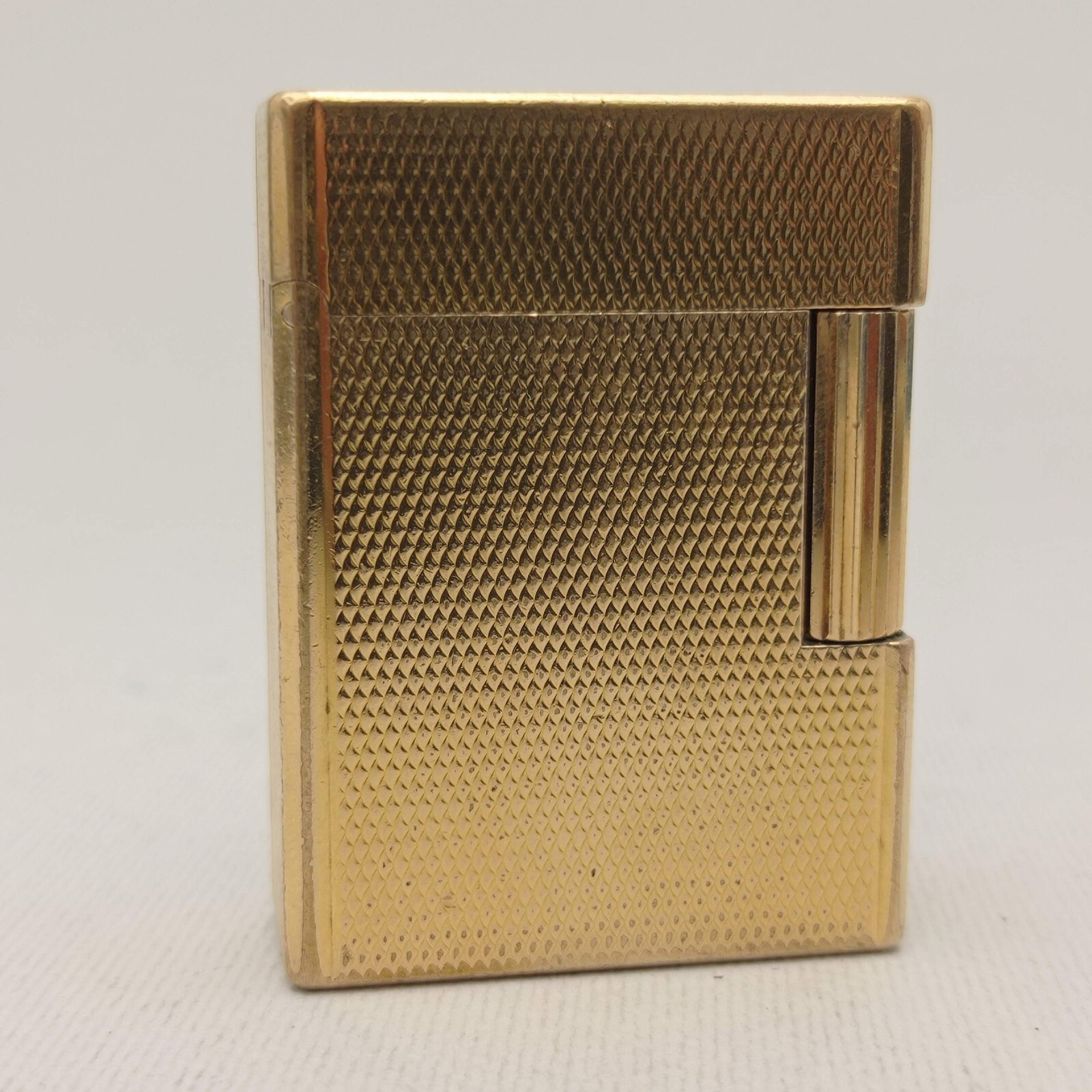 st Dupont  格子柄  ライター　20μ   ヴィンテージ st Dupont 格子柄 ライター20μ ヴィンテージ