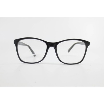 Black Rectangular Eyeglass Frames WP8101 BK 52-15-135 Glossy Acetate Glasses