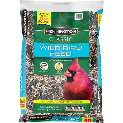 40 lb Bag of Classic Wild Bird Seed   Dry Feed, 1 Pack, High-Quality Blend