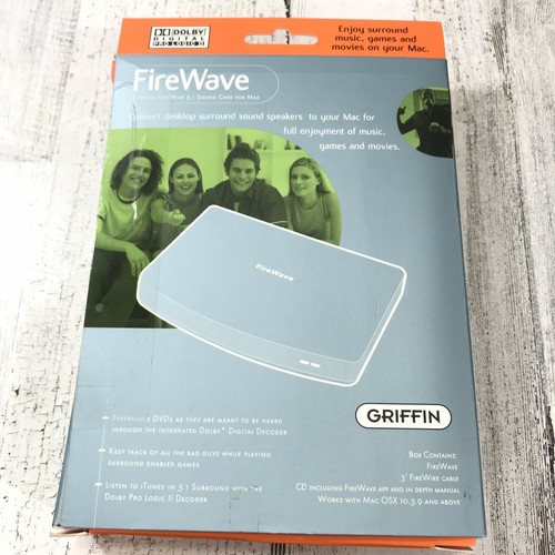 Griffin FireWave Surround Sound Dolby 5 1 Sound Card FireWire MAC Apple - Used
