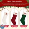 Doitory Christmas Stockings,Christmas Decoration Knitted Soft and Comfortable Stockings,Hanging Long Tube Letter Xmas Stocking for Fireplace
