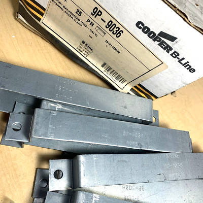 Lot of 24 Pair) Cooper B-Line 9P-9036 Pre-Galv Wrap Around Channel Cover Clamp