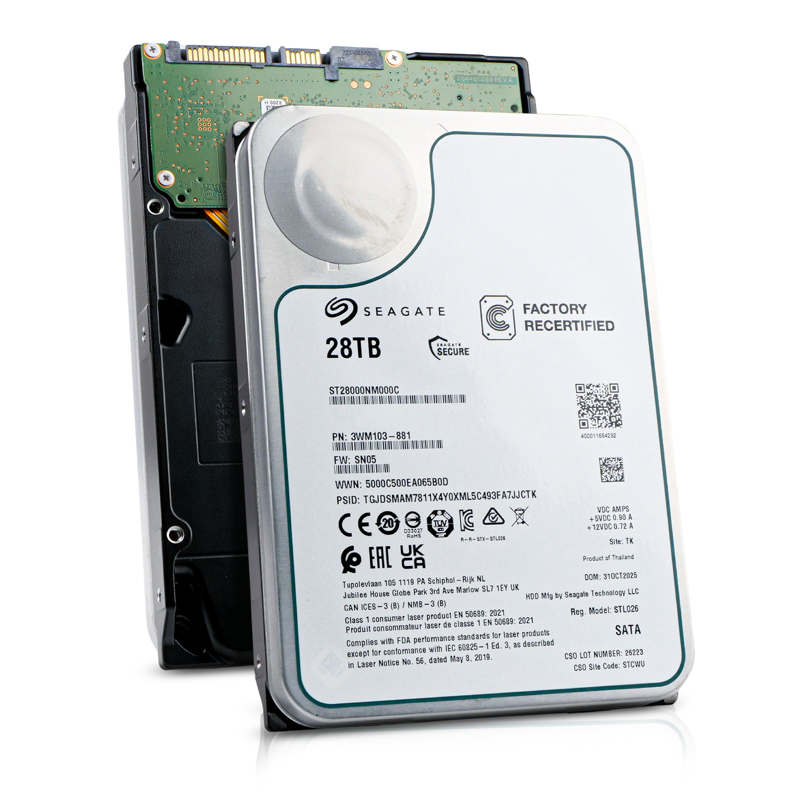 Seagate Exos 28TB 7.2K RPM SATA 6Gb/s 3.5" Enterprise HDD - ST28000NM000C
