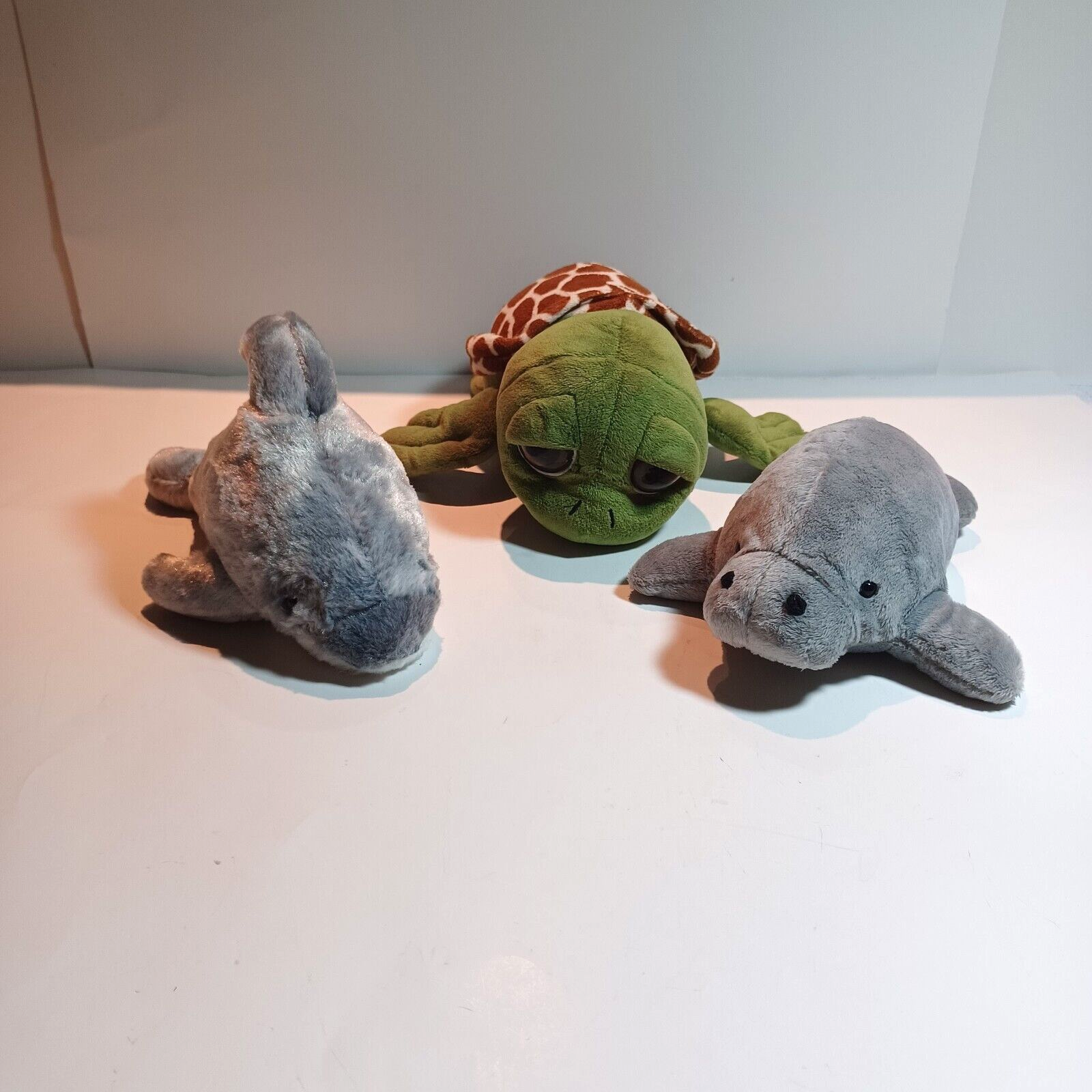Sea Creature Menagerie Sea Turtle, Manatee & Dolphin Plush Stuffed Animals