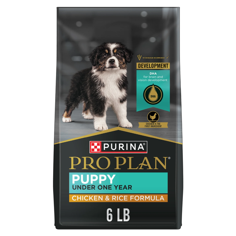 High Protein Dry Puppy Food, Chicken and Rice Formula, 6 Lb. Bag