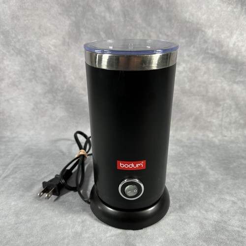 Bodum Bistro Electric Milk Frother 11870-01US 10 Ounce Black Warm Base Excellent