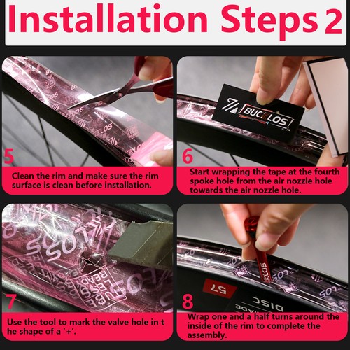 BUCKLOS Bicycle Tubeless Rim Tape 17/19/21/23/25/28/30/32/35mm*10M Wheel Tape