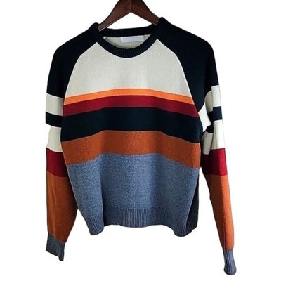 Urago Korea Multicolor Stripe Wool Knit Sweater size L Etoile Marant type