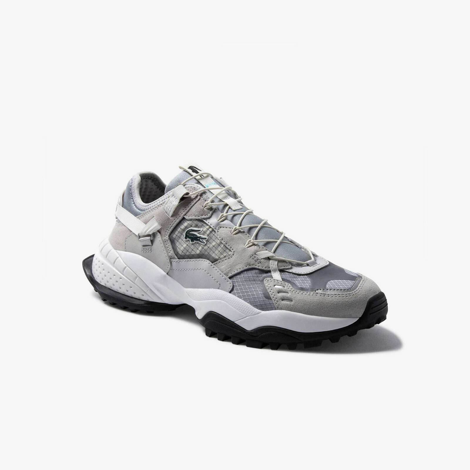 

Мужская куртка L-Guard Breaker Lacoste из текстиля и замши LT GRY/BLK 42SMA0040GB7, Серый, Lacoste L-Guard Breaker