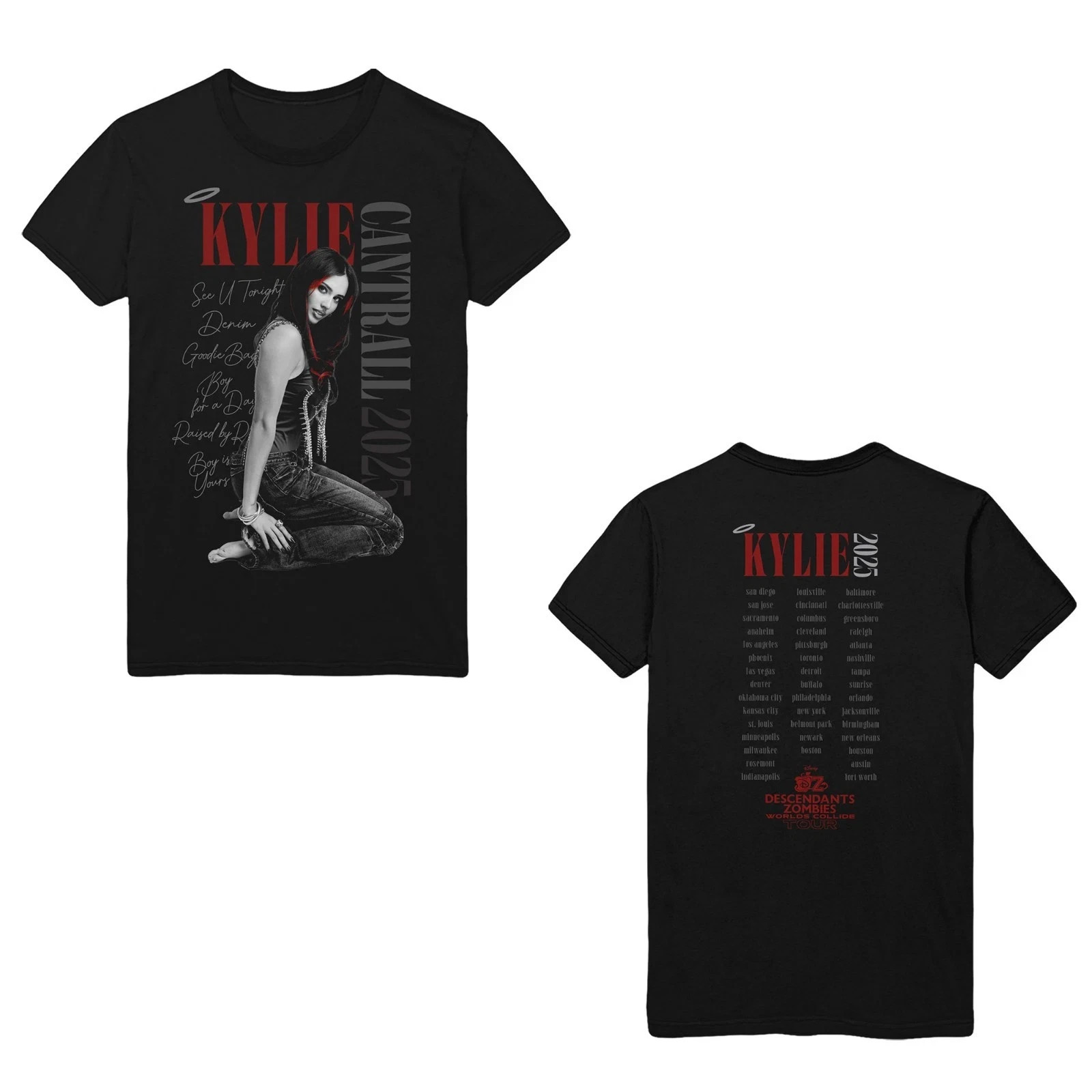 New Apprel Descendants Zombies Worlds Collide Tour 2025 T