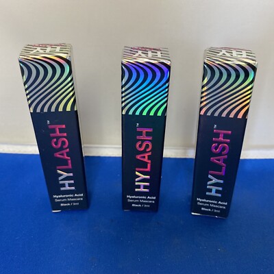 {D10} 3x toy factory hy lash hyaluronic acid serum mascara black 3ml new sealed