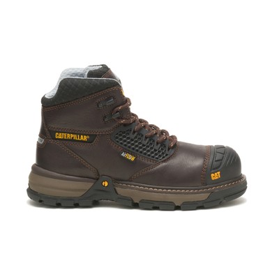 

Caterpillar Women Excavator Superlite Cool Carbon Composite Toe Work Boot Dark, Dark brown