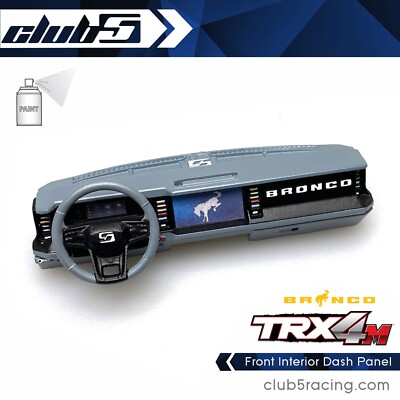 Front Interior Dash Panel for TRX-4M Ford Bronco