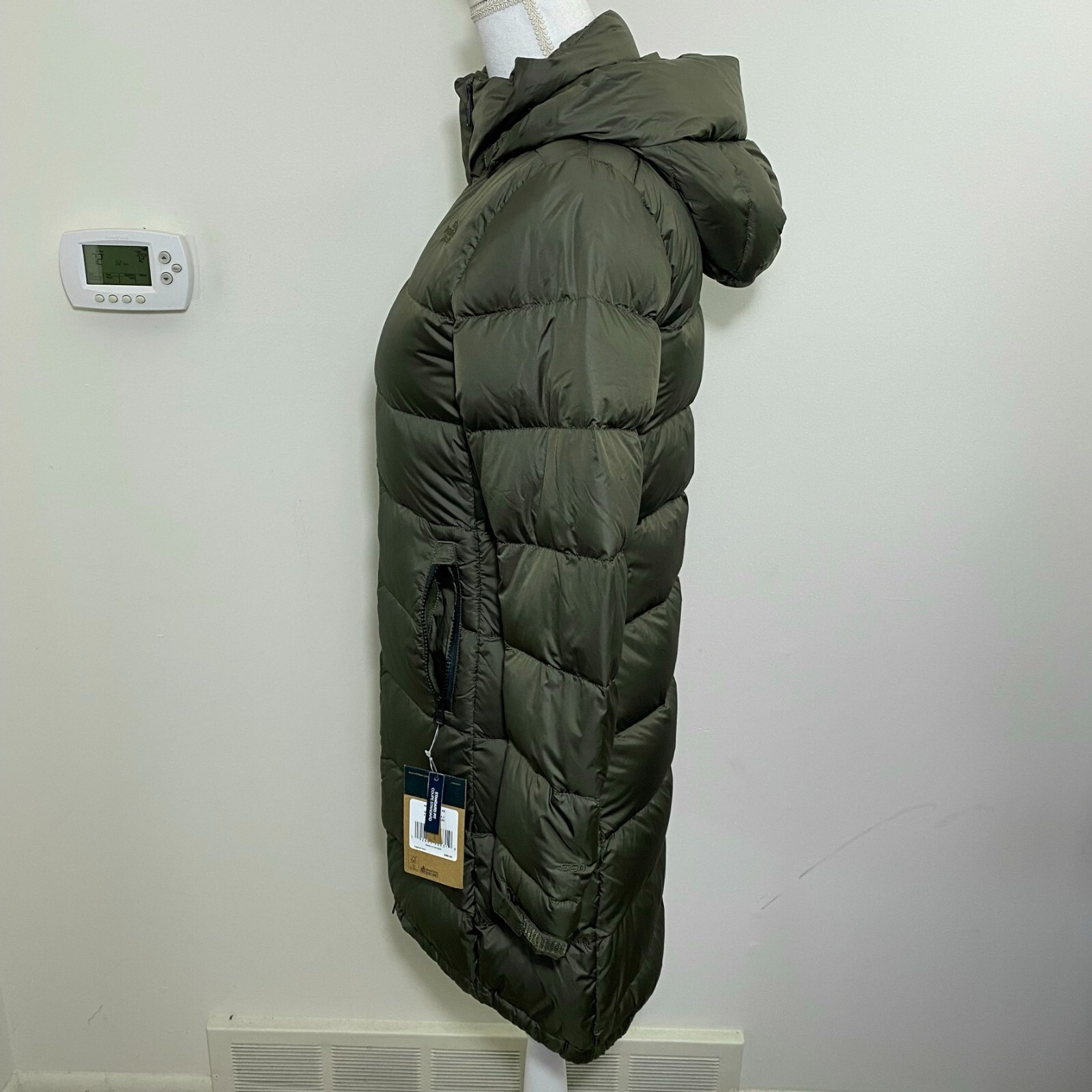 Pre-owned The North Face Women's Metropolis Parka 3 Down Coat Taupe Green Xs S M L Xl