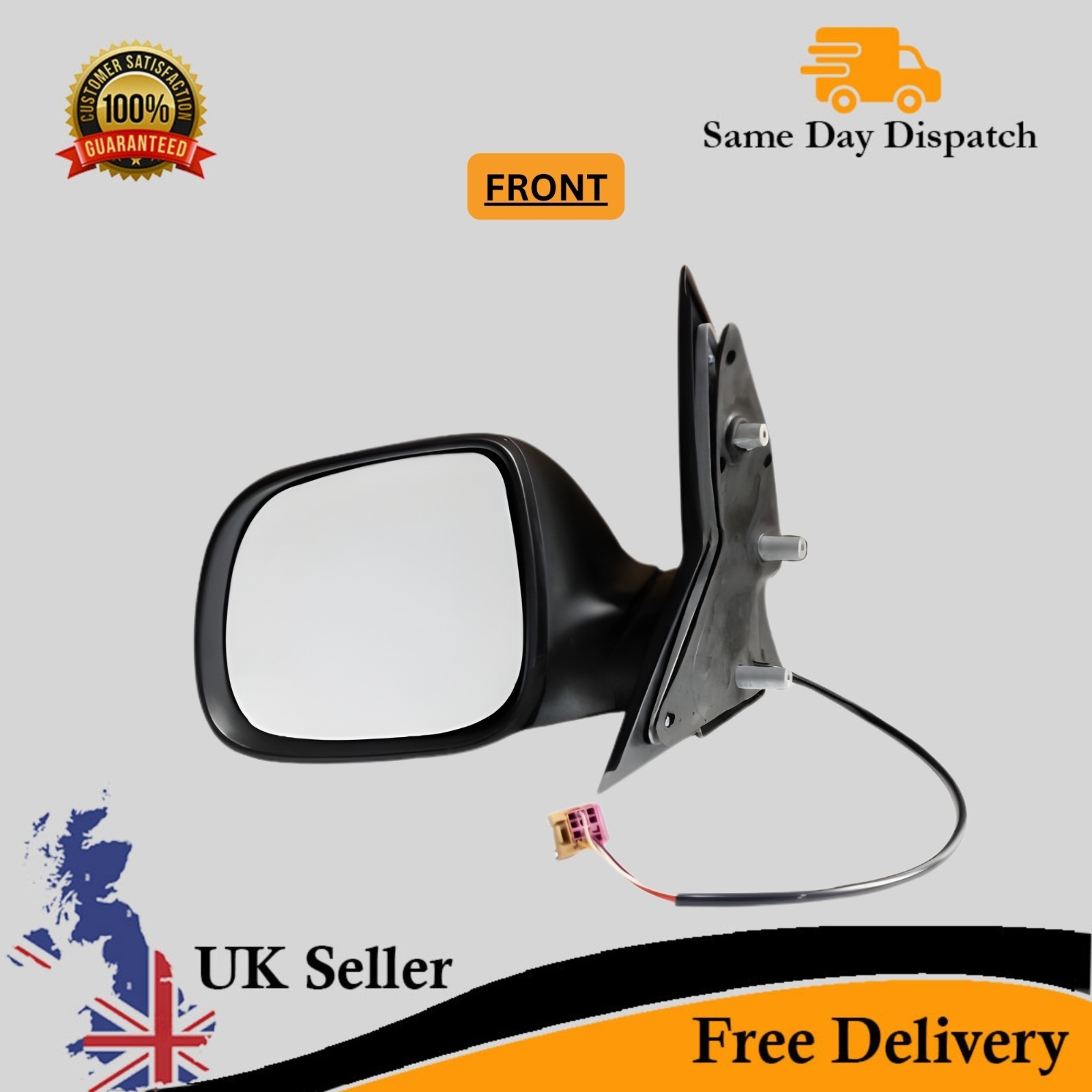 For VW Transporter T6/T6.1 Left Electric Heated Full Door Wing Mirror 2015-2025