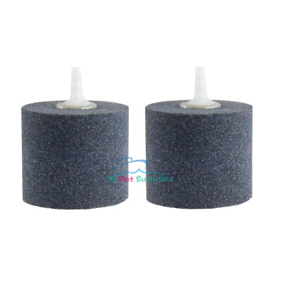 Aquarium Air Stones 2''x2'' Cylinder  Fish Tank Bubbler for Hydroponics 2PCS