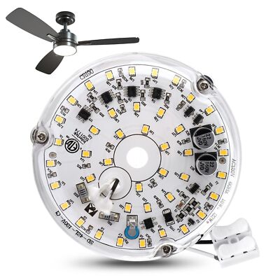 4 inch Ceiling Fan LED Light Replacement 6000K, 18W LED Retrofit Kit, Dimmable