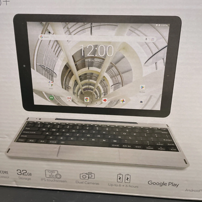 RCA Atlas 10 Pro + Tablet With Detachable Keyboard - 32GB - Silver Marble New