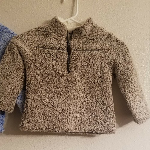 Lot of 3 Wonder Nation Sherpa Fleece Kids 1/4 Zip Pullover Jacket Coat 5T NWT