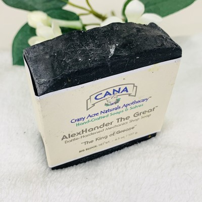 Handmade All Natural Mechanic Shop Soap Heavy Duty ''King Of Grease'' 1 Bar 4.5 Oz