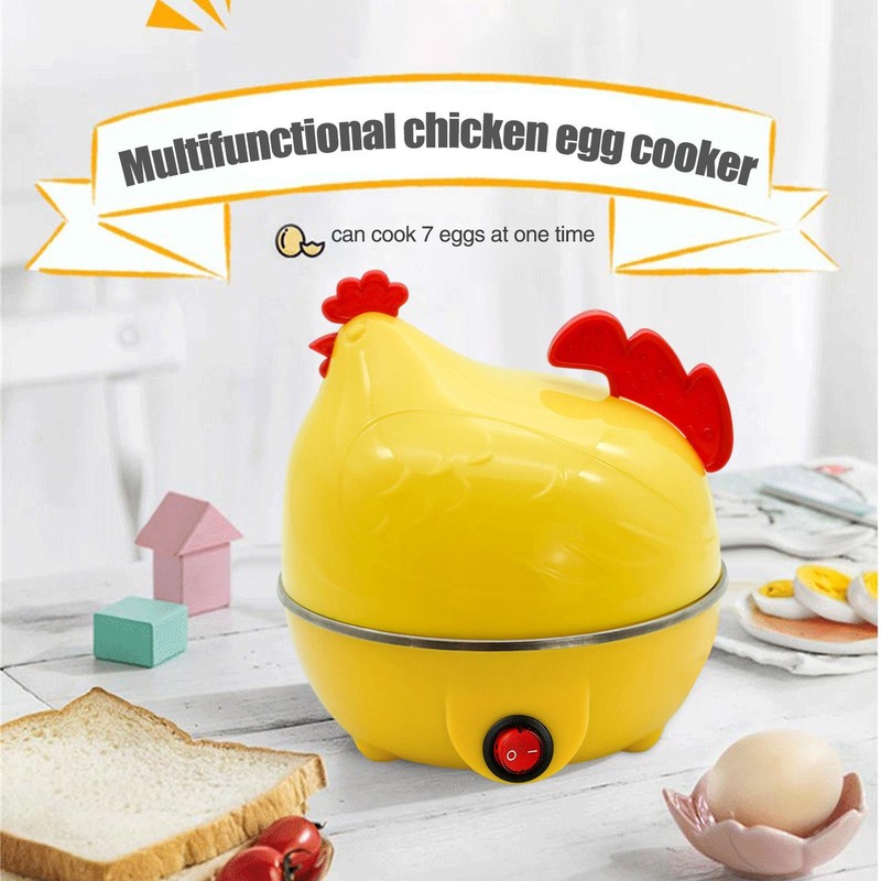 White Yellow Egg Cooker Made Of Food-grade PP Enjoy Delicious Eggs Anti-heat