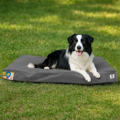 Sytopia 36 Inch Canvas Outdoor Dog Bed for Large Dogs, Chew Pr...