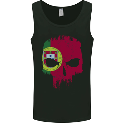 Scozia Bandiera Teschio Scozzese Biker Gotico Uomo Canotta Maglia