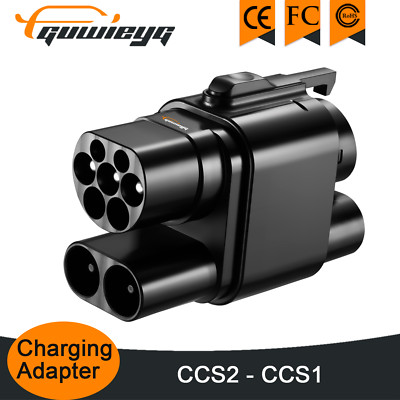 GUWIEYG EV Charger Adapter CCS2-CCS1 combo DC AC MAX 250KW 250A (NOT FIT BMW I3)
