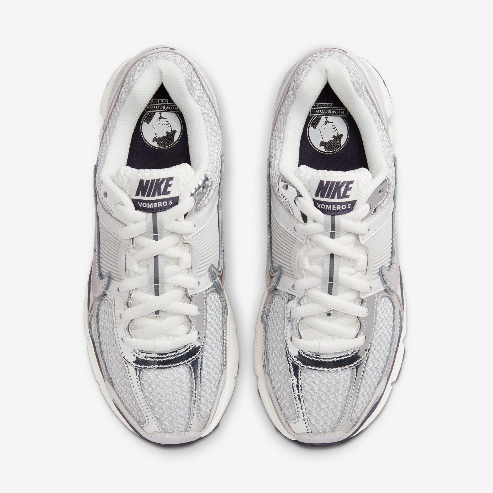 Pre-owned Nike Wmns Zoom Vomero 5 Photon Dust And Metallic Silver Fd0884-025 [women Sz]