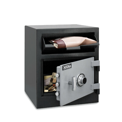 Mesa Safe MFL2118C 1.9 Cu Feet Depository Safe All Steel with Combo Lock - Black