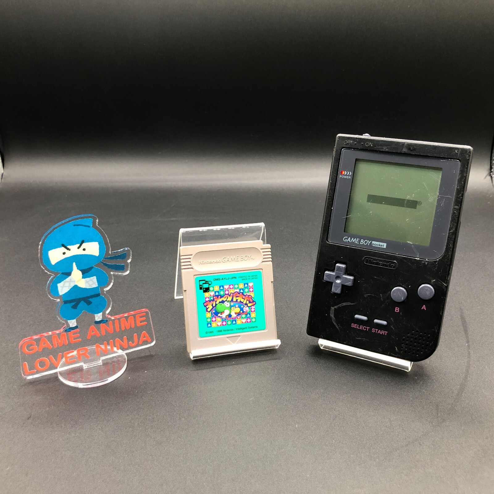 ゲームボーイ - (本体) GAME BOY pocket(ゲームボーイポケット) 黒(ブラック) 任天堂(MGB-001) Nintendo Game Boy Pocket Black Handheld System 1996 MGB-001