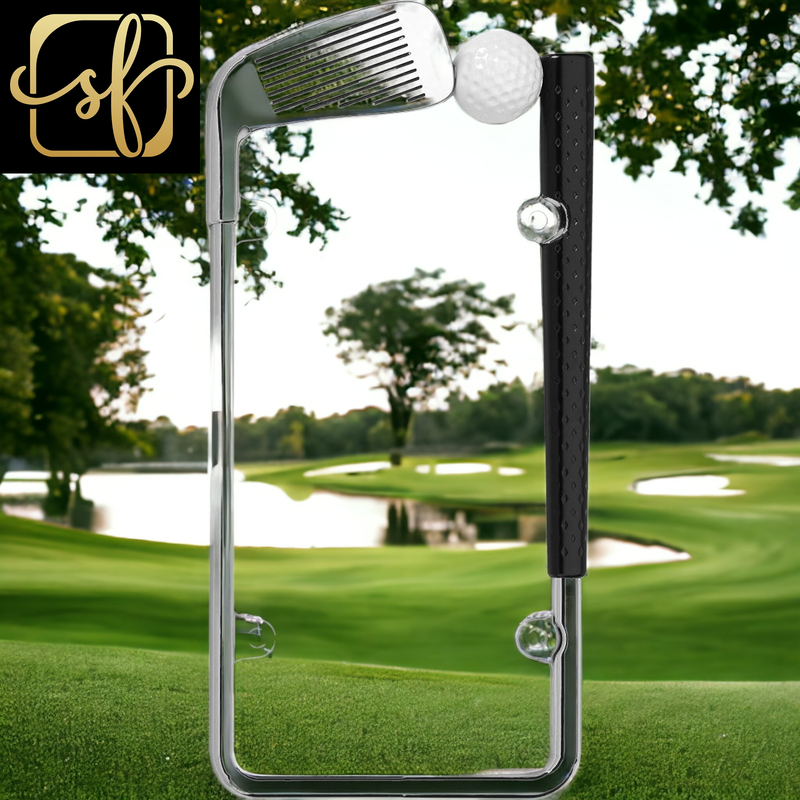 19509 Golf Club License Plate Frame, Chrome/Painted, Standard